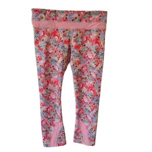 Lululemon Athletica Pink Floral Leggings